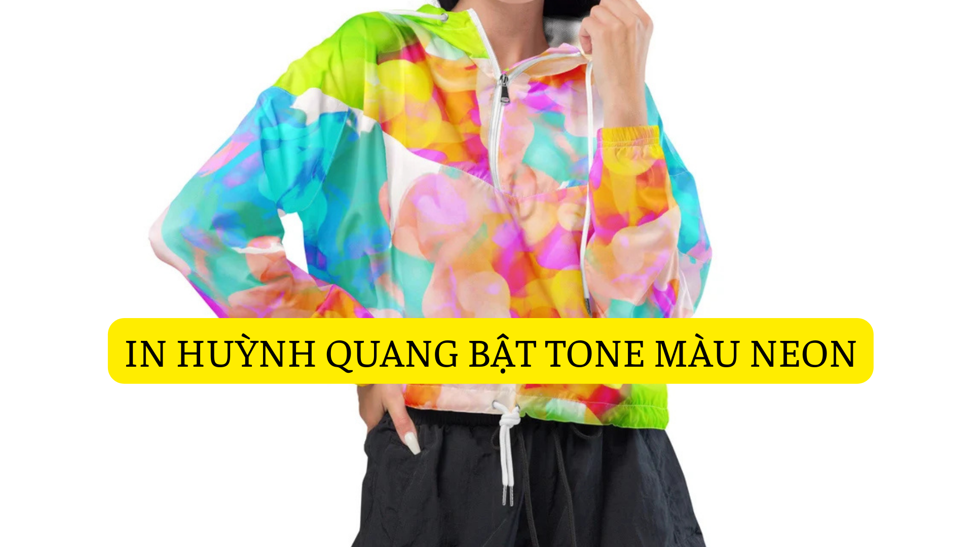 IN HUỲNH QUANG BẬT TOEN MÀU NEON TRÊN VẢI