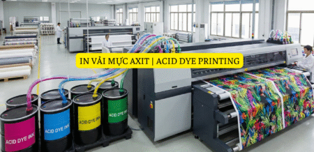 in vải mực Axit